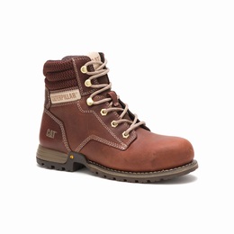 Caterpillar Paisley Steel Toe Work Női 6 Inch Bakancs Barna, HU-Y027